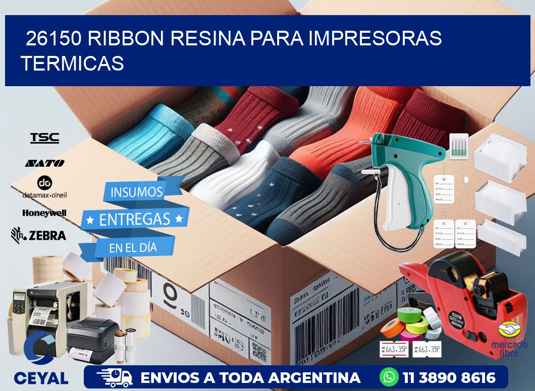 26150 ribbon resina para impresoras termicas