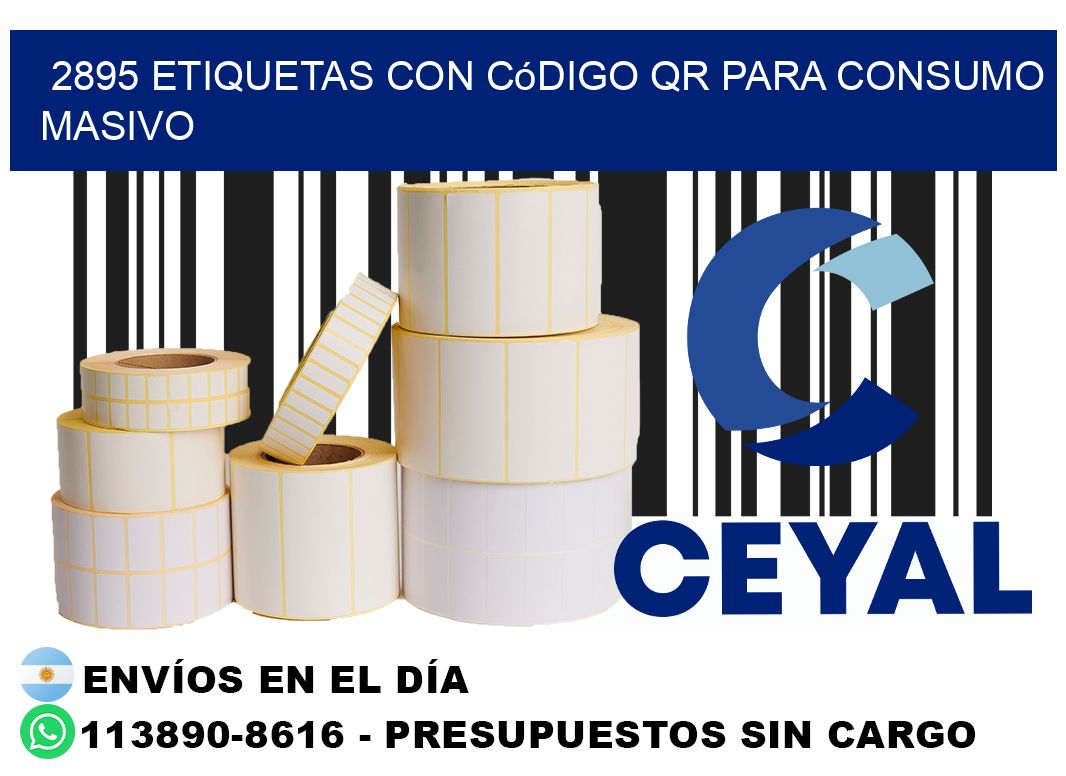 2895 Etiquetas con código QR para consumo masivo