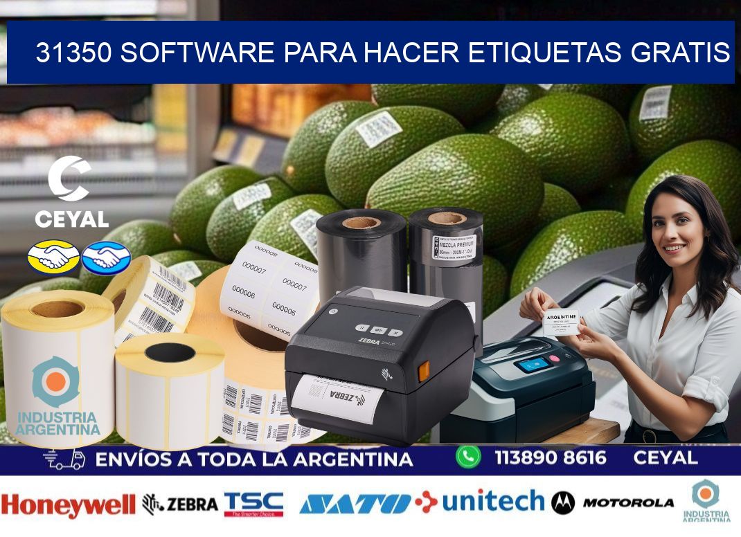 31350 Software para hacer etiquetas gratis