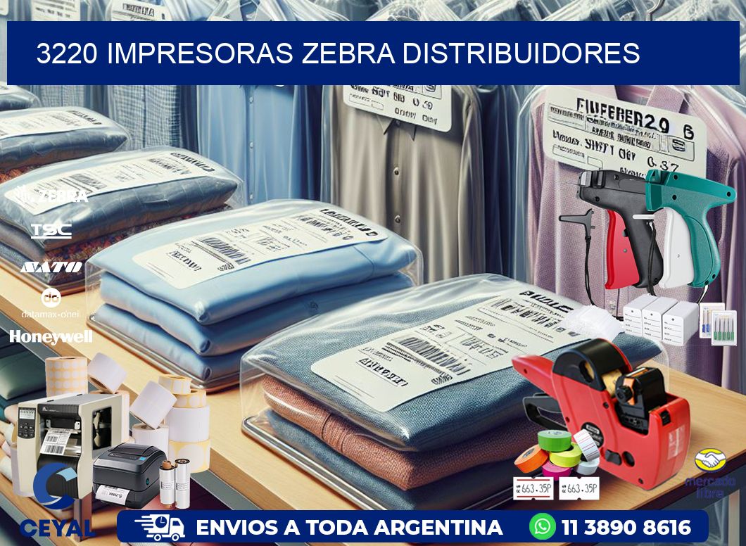 3220 impresoras Zebra distribuidores