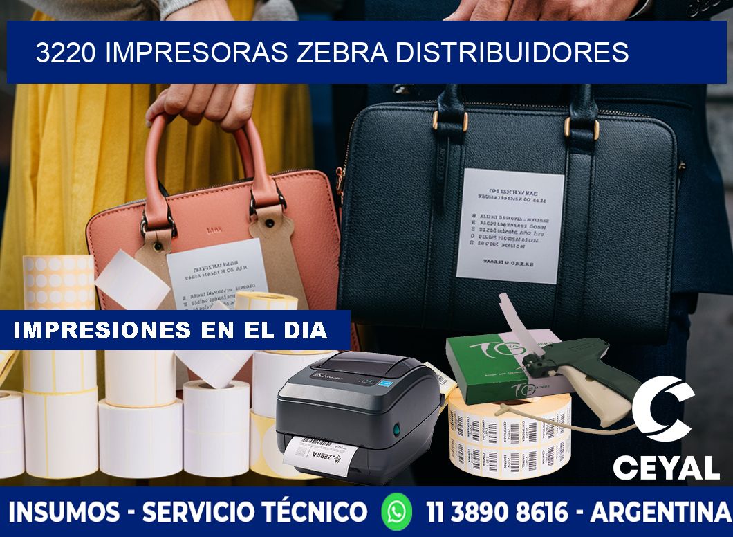 3220 impresoras Zebra distribuidores