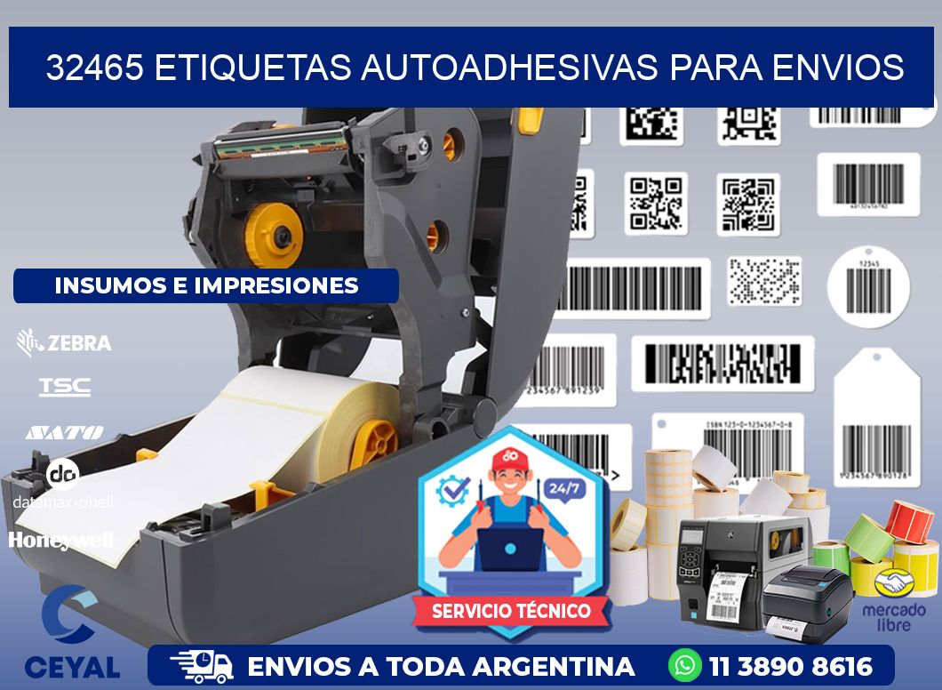 32465 etiquetas autoadhesivas para envios