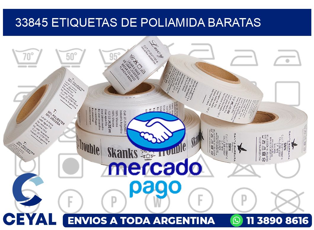 33845 etiquetas de poliamida baratas