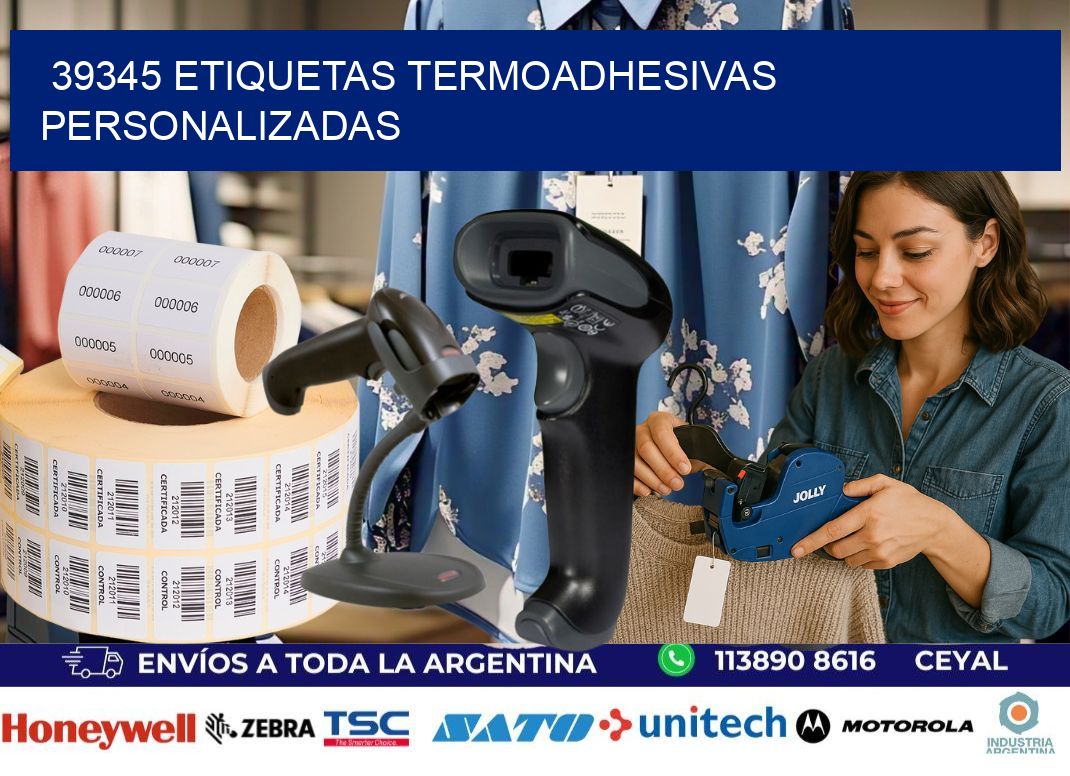 39345 Etiquetas termoadhesivas personalizadas