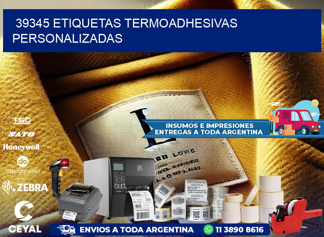 39345 Etiquetas termoadhesivas personalizadas