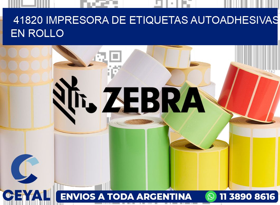 41820 impresora de etiquetas autoadhesivas en rollo