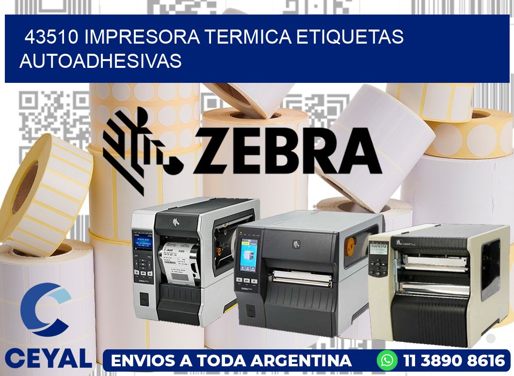 43510 Impresora termica etiquetas autoadhesivas