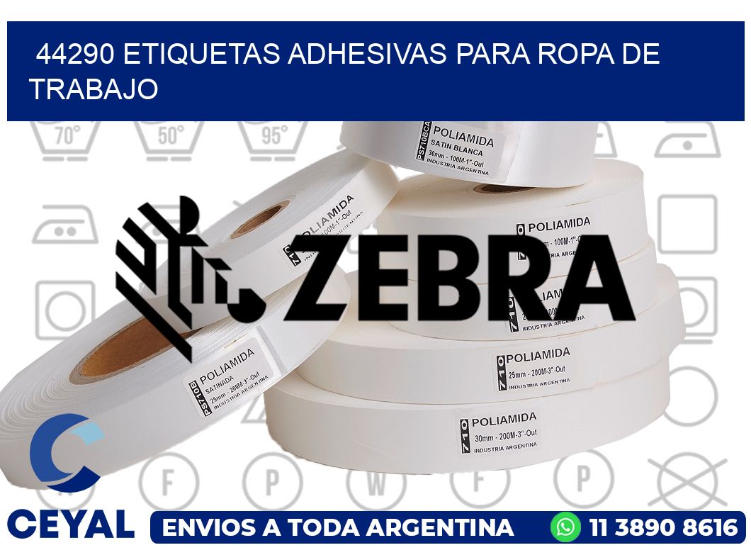 44290 Etiquetas adhesivas para ropa de trabajo
