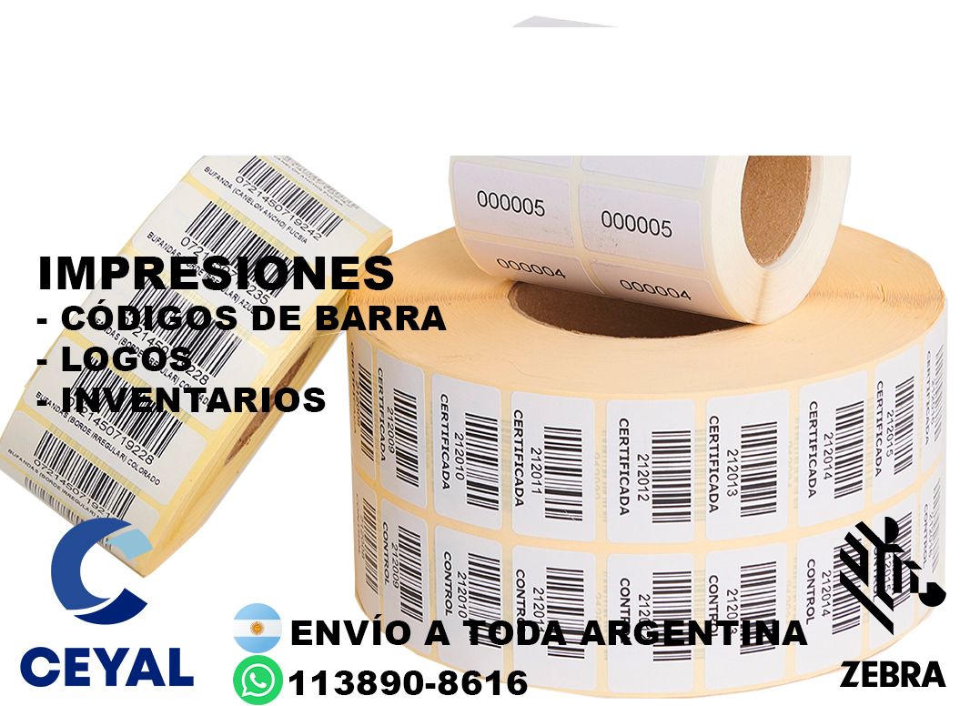 4445 Etiquetas adhesivas para consumo masivo