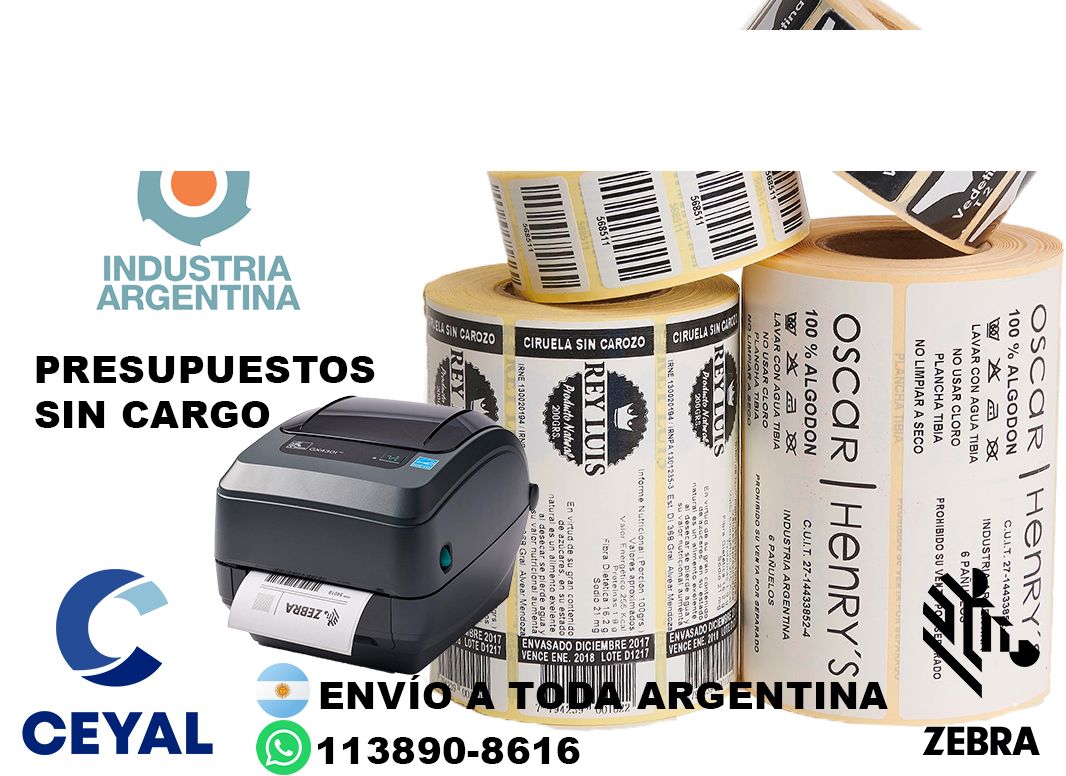 4445 Etiquetas adhesivas para consumo masivo