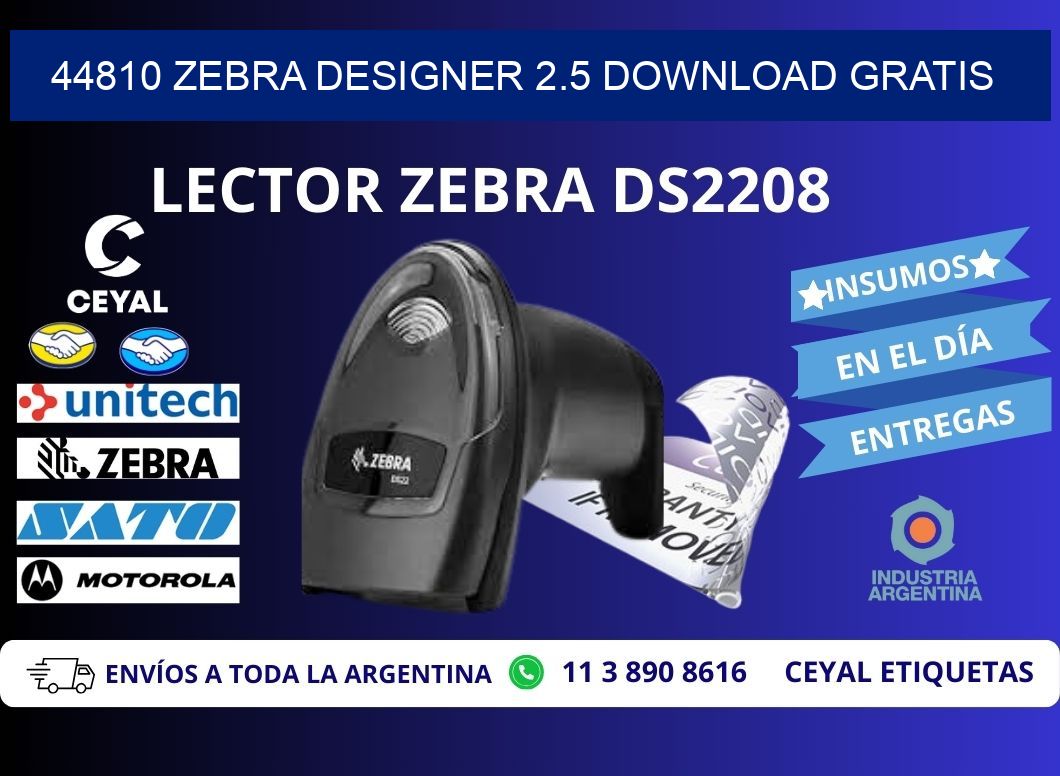 44810 Zebra designer 2.5 download gratis