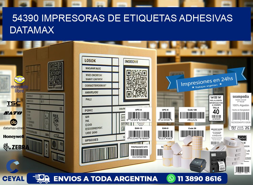 54390 impresoras de etiquetas adhesivas datamax