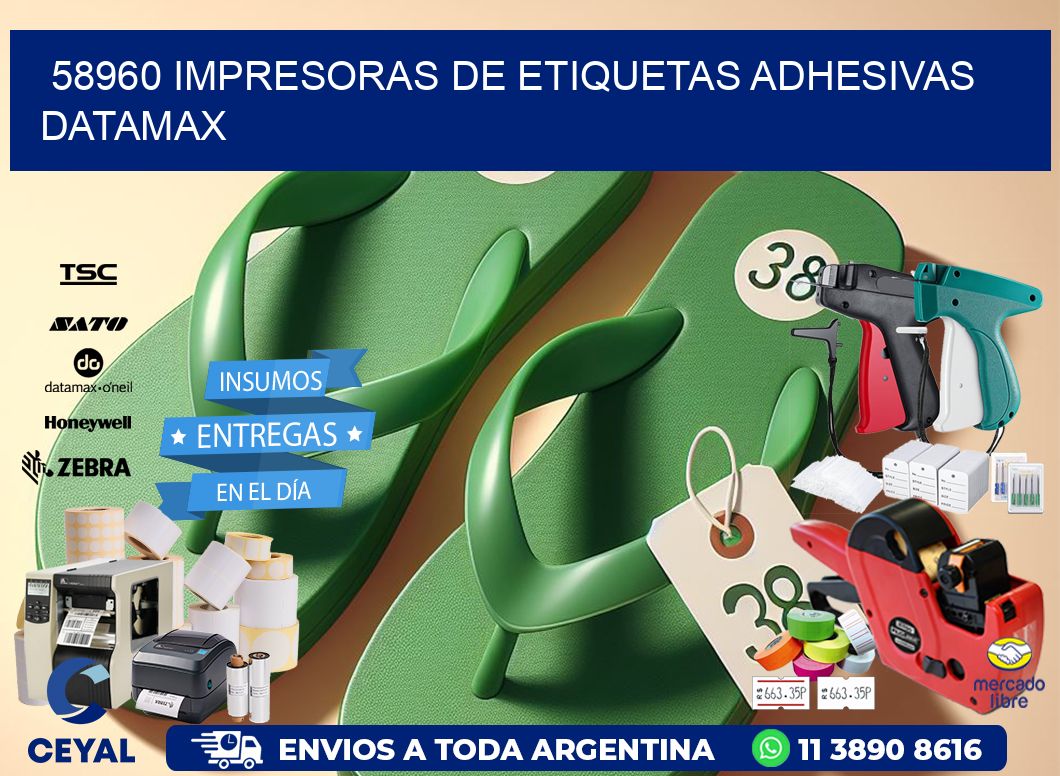 58960 impresoras de etiquetas adhesivas datamax