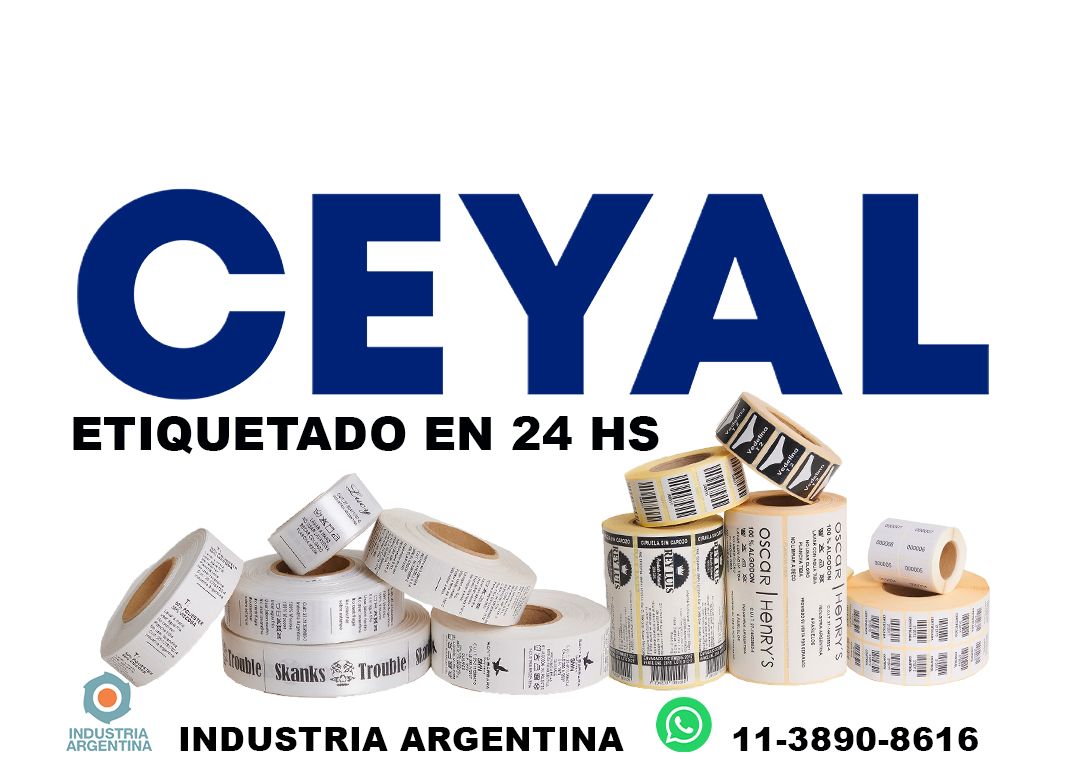 5900 Etiquetas con logo impreso