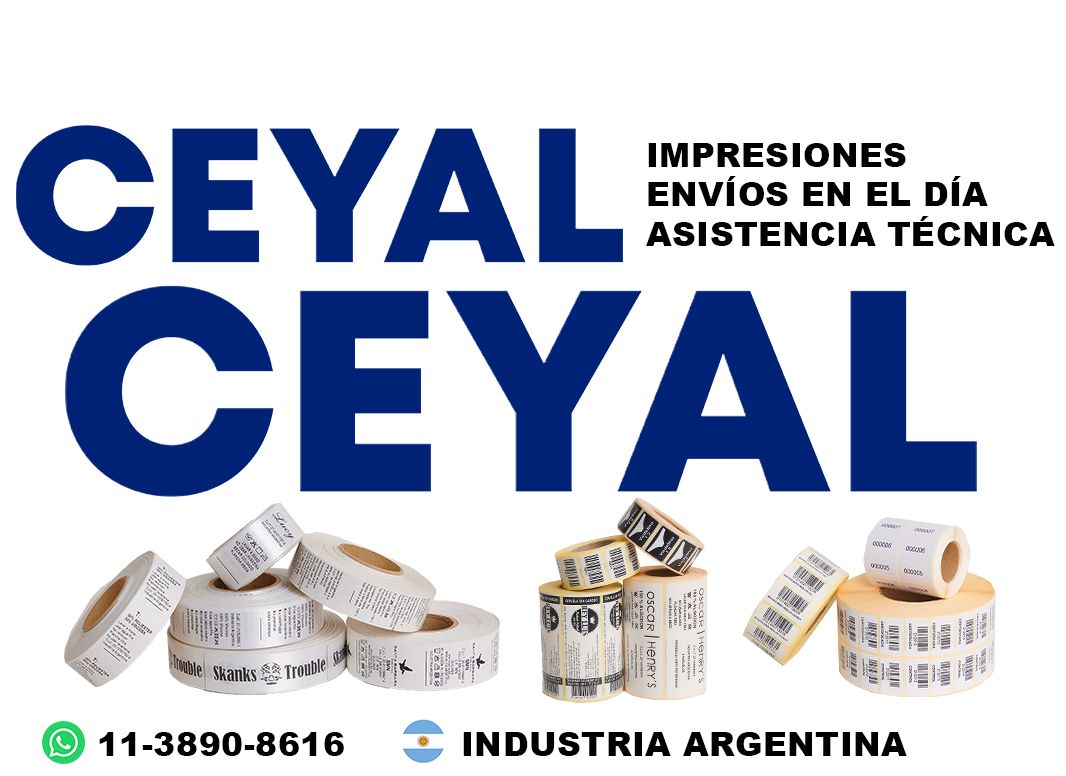 5900 Etiquetas con logo impreso
