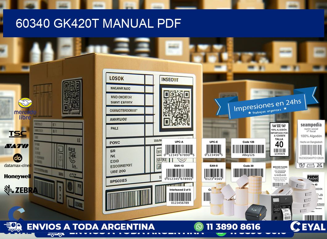 60340 GK420T manual PDF