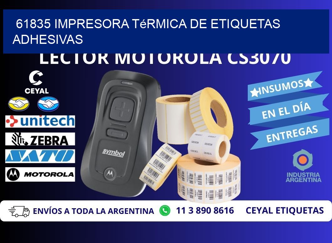 61835 Impresora térmica de etiquetas adhesivas