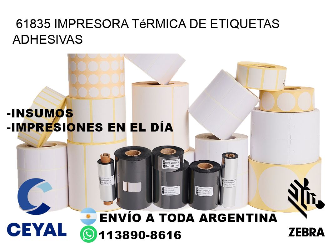 61835 Impresora térmica de etiquetas adhesivas