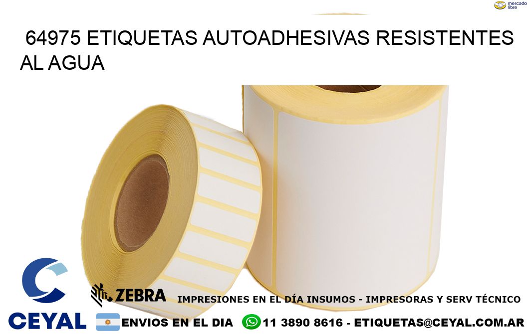 64975 etiquetas autoadhesivas resistentes al agua