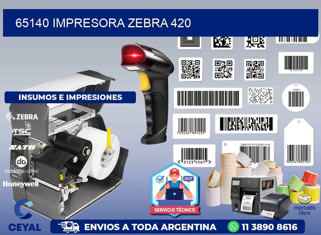 65140 impresora zebra 420