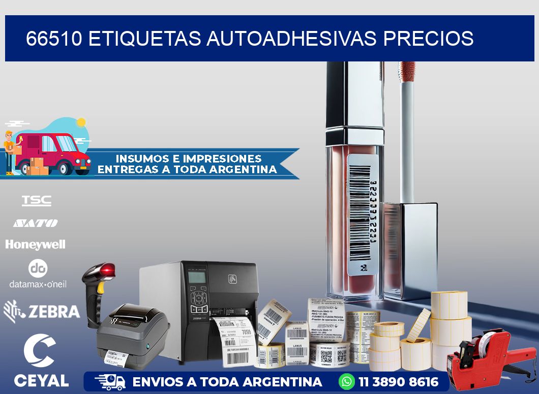 66510 Etiquetas autoadhesivas precios