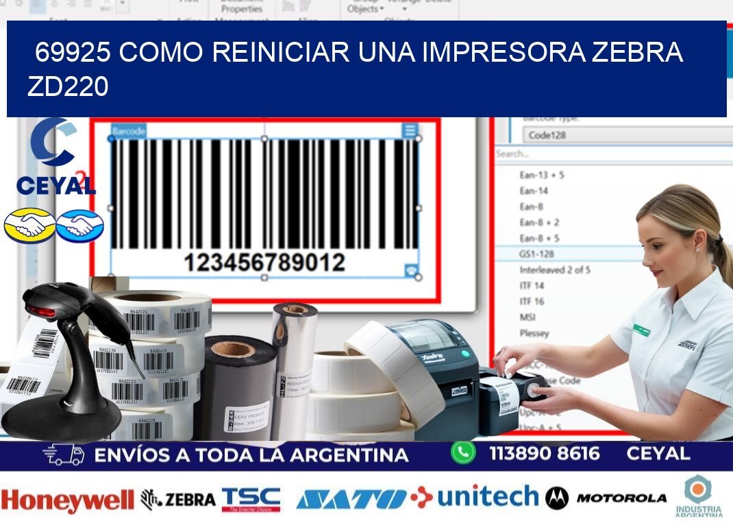 69925 Como reiniciar una impresora Zebra  ZD220