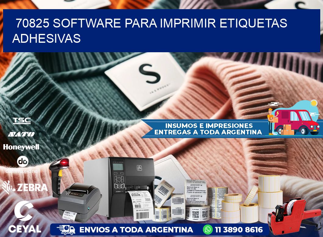70825 software para imprimir etiquetas adhesivas