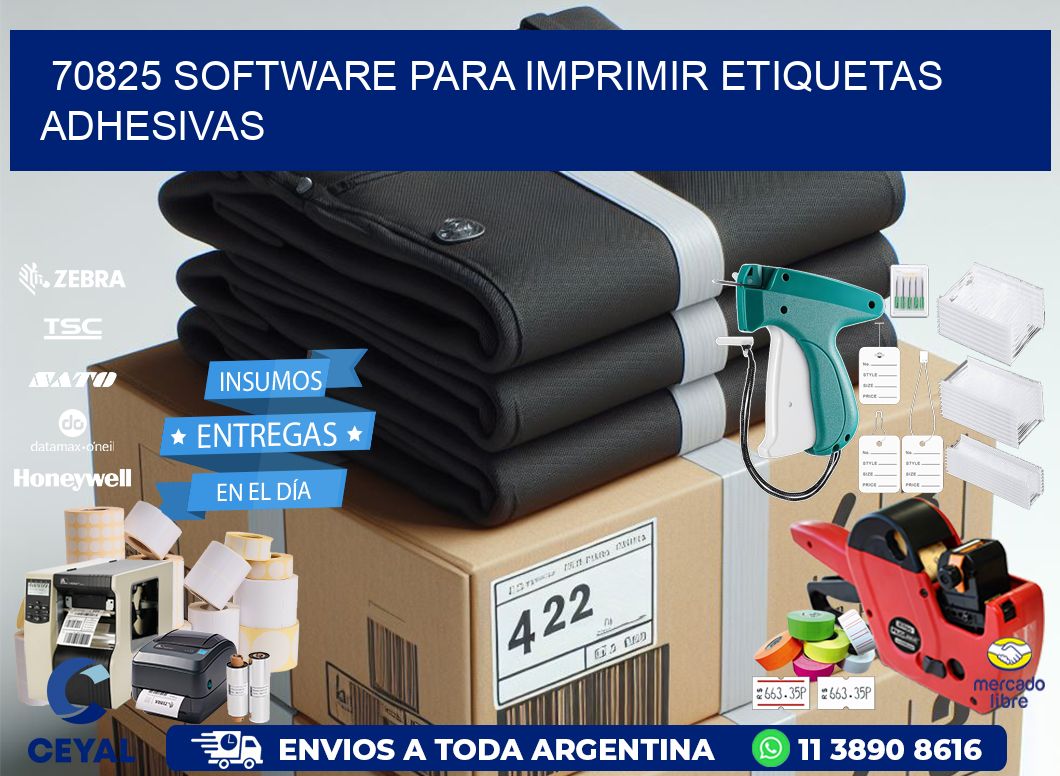 70825 software para imprimir etiquetas adhesivas