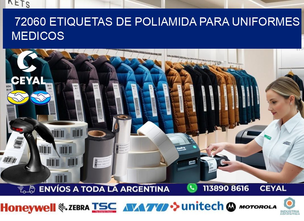 72060 Etiquetas de poliamida para uniformes medicos