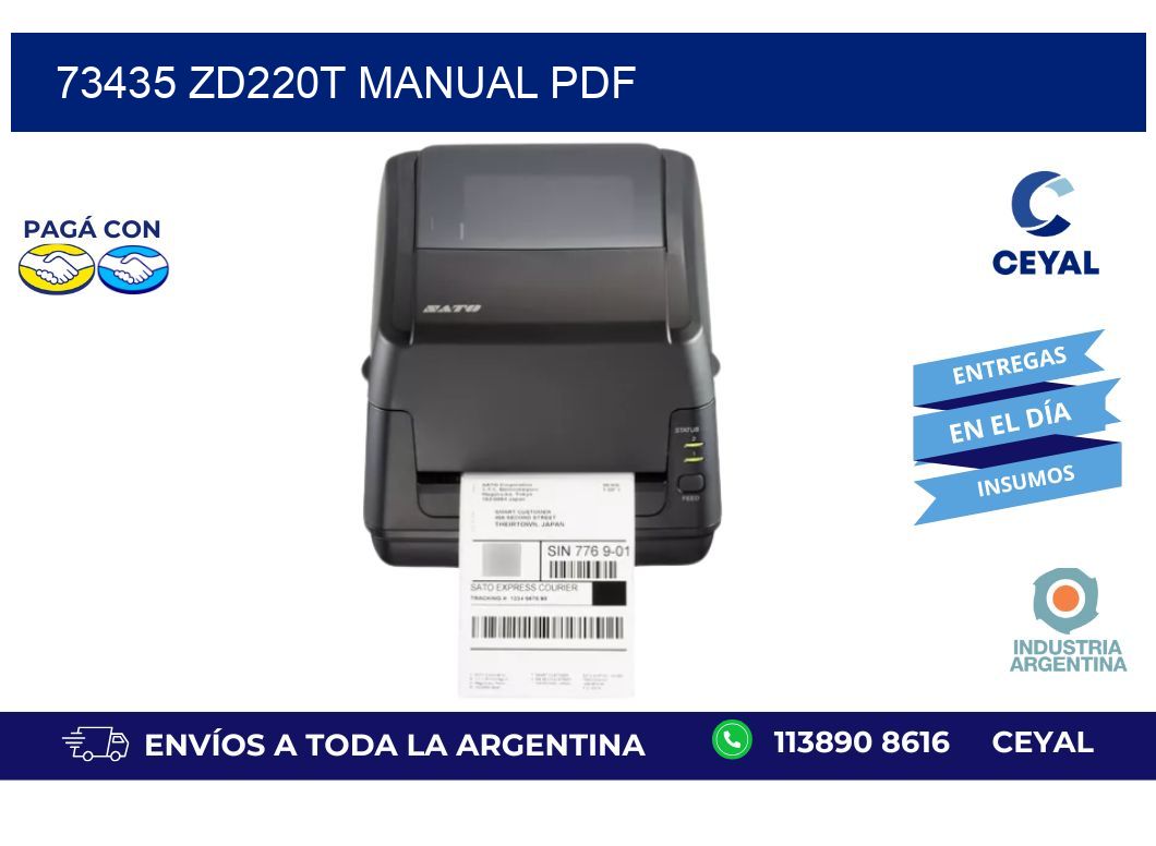 73435 ZD220t manual PDF