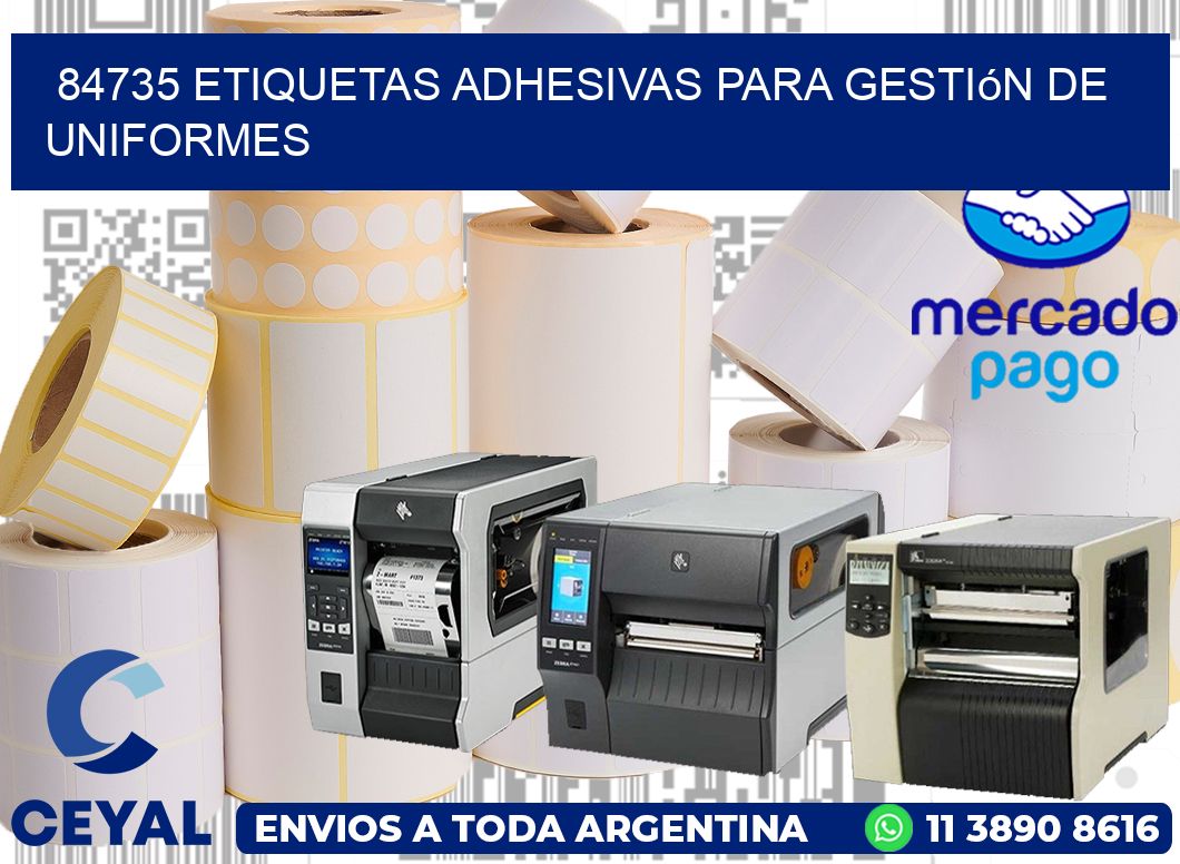 84735 Etiquetas adhesivas para gestión de uniformes