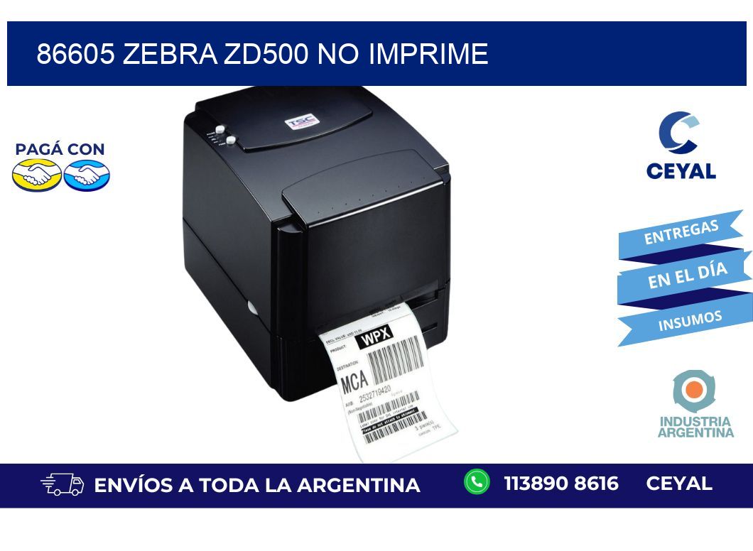 86605 Zebra ZD500 no imprime