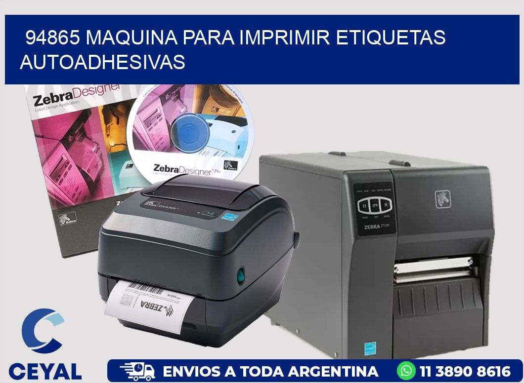 94865 maquina para imprimir etiquetas autoadhesivas