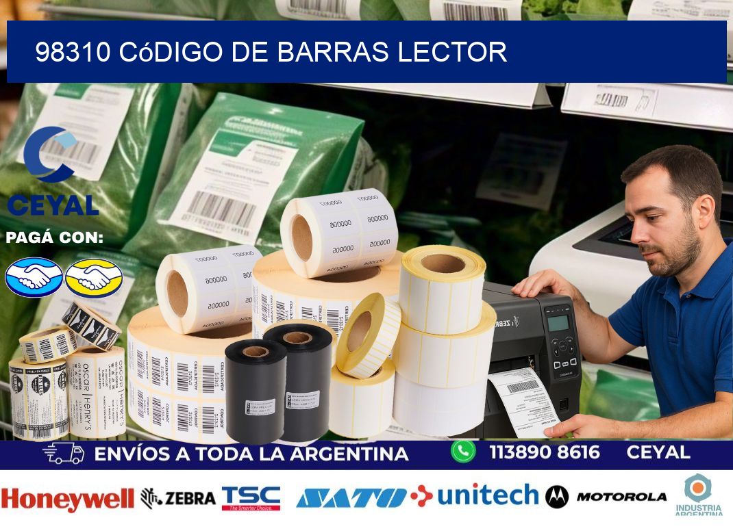98310 Código de barras lector