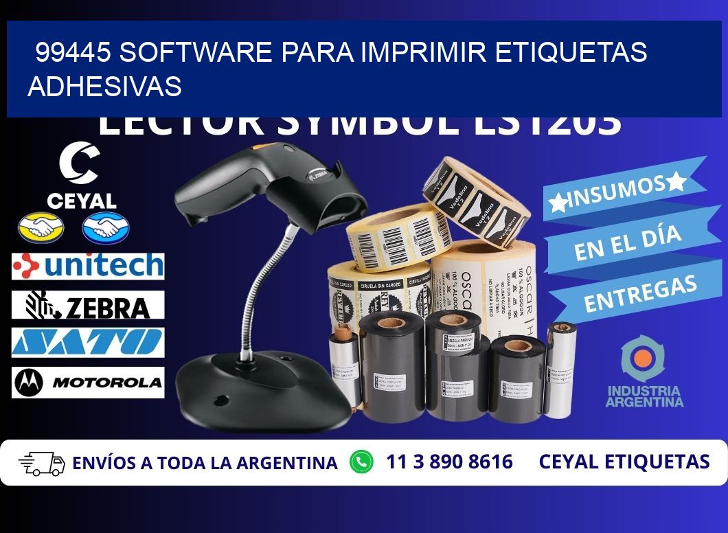 99445 software para imprimir etiquetas adhesivas