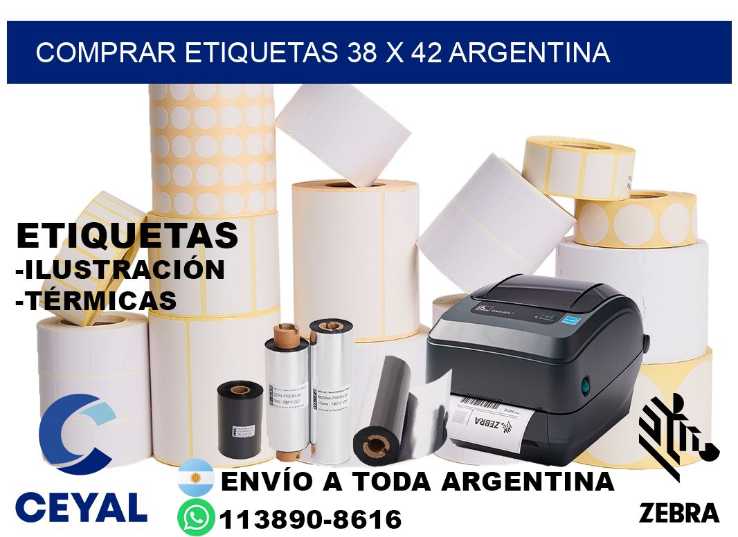Comprar etiquetas 38 x 42 argentina