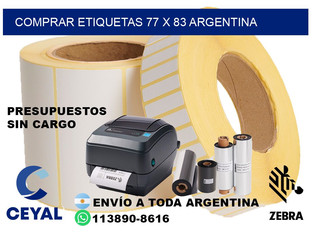 Comprar etiquetas 77 x 83 argentina