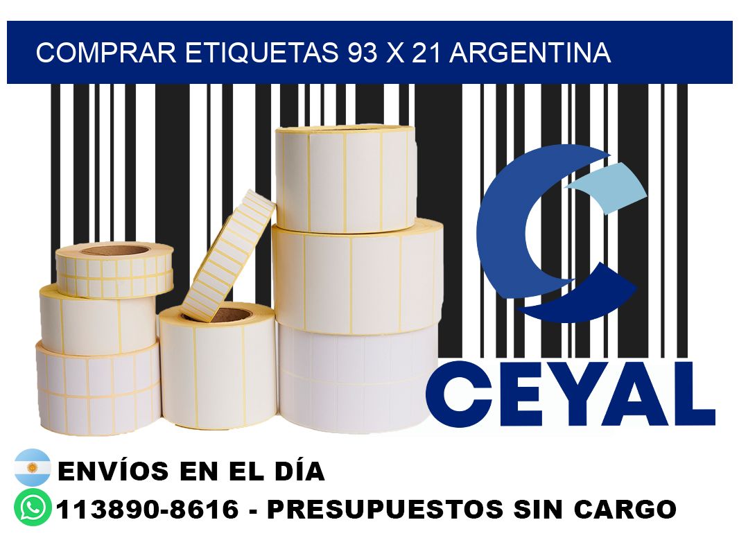 Comprar etiquetas 93 x 21 argentina