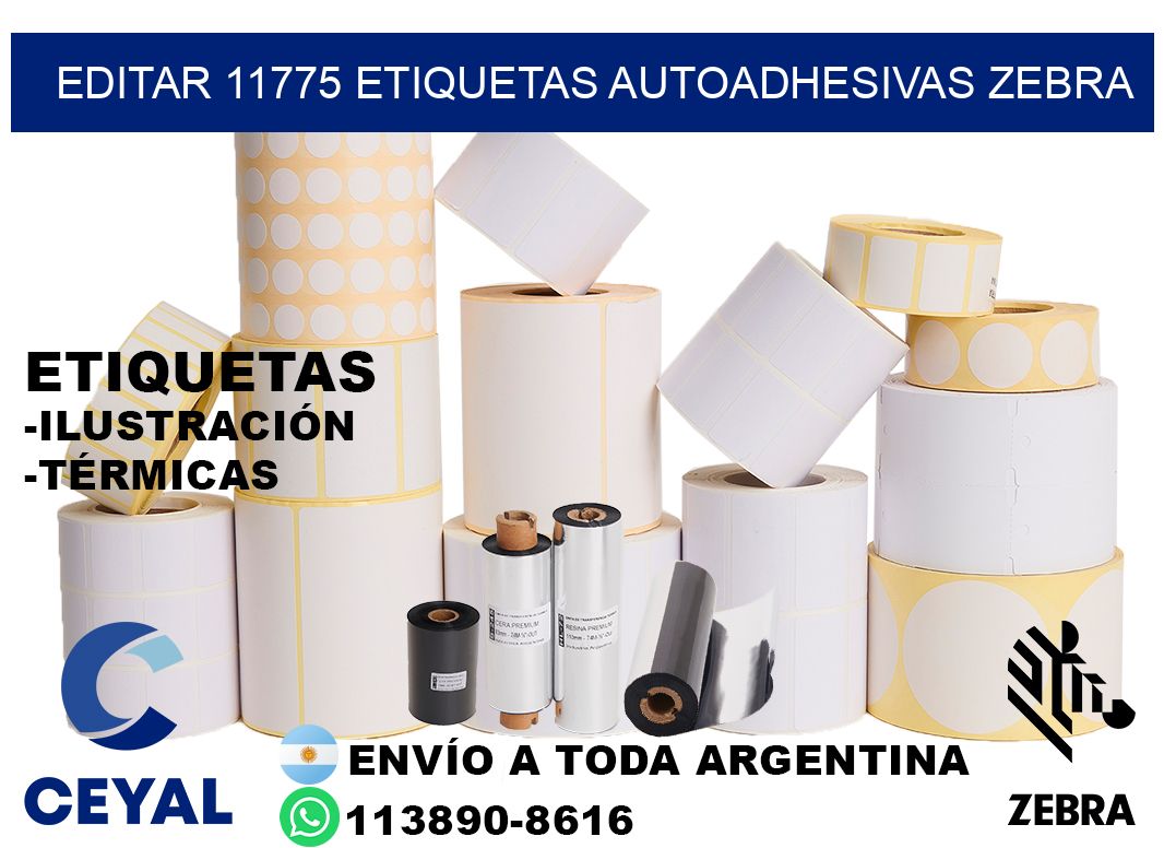 EDITAR 11775 ETIQUETAS AUTOADHESIVAS ZEBRA
