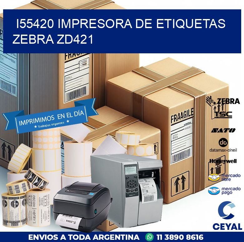 I55420 impresora de etiquetas Zebra ZD421