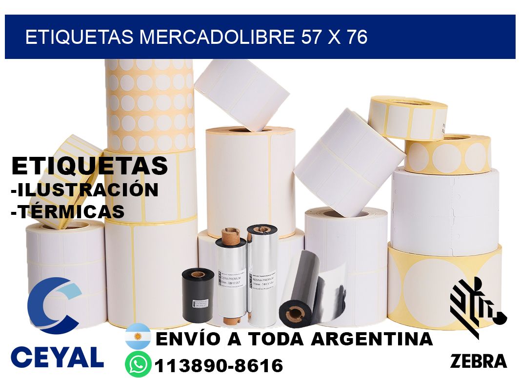 etiquetas mercadolibre 57 x 76