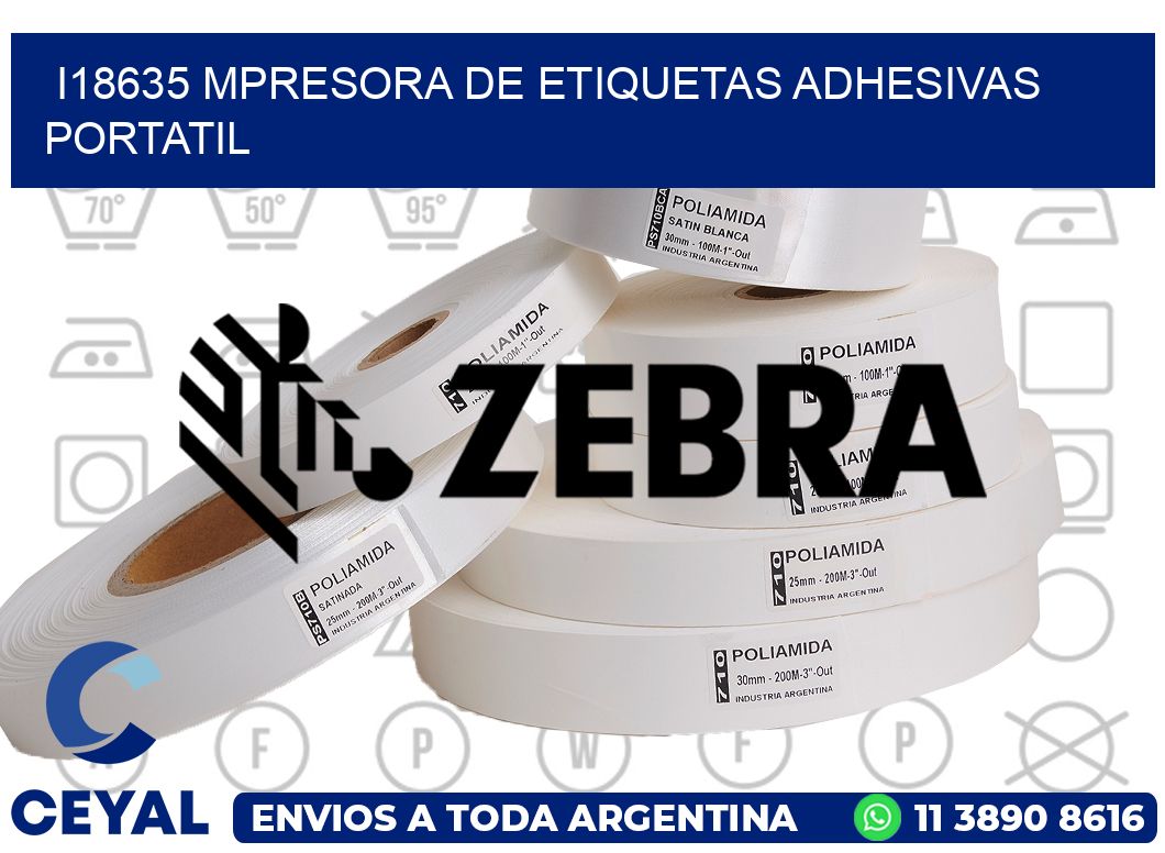 i18635 mpresora de etiquetas adhesivas portatil