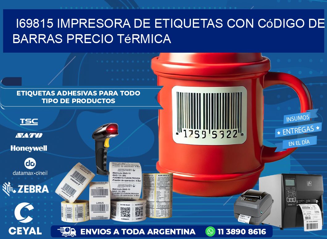 i69815 impresora de etiquetas con código de barras precio térmica