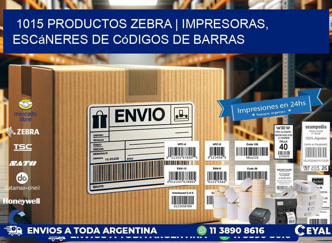 1015 Productos Zebra | Impresoras, escáneres de códigos de barras