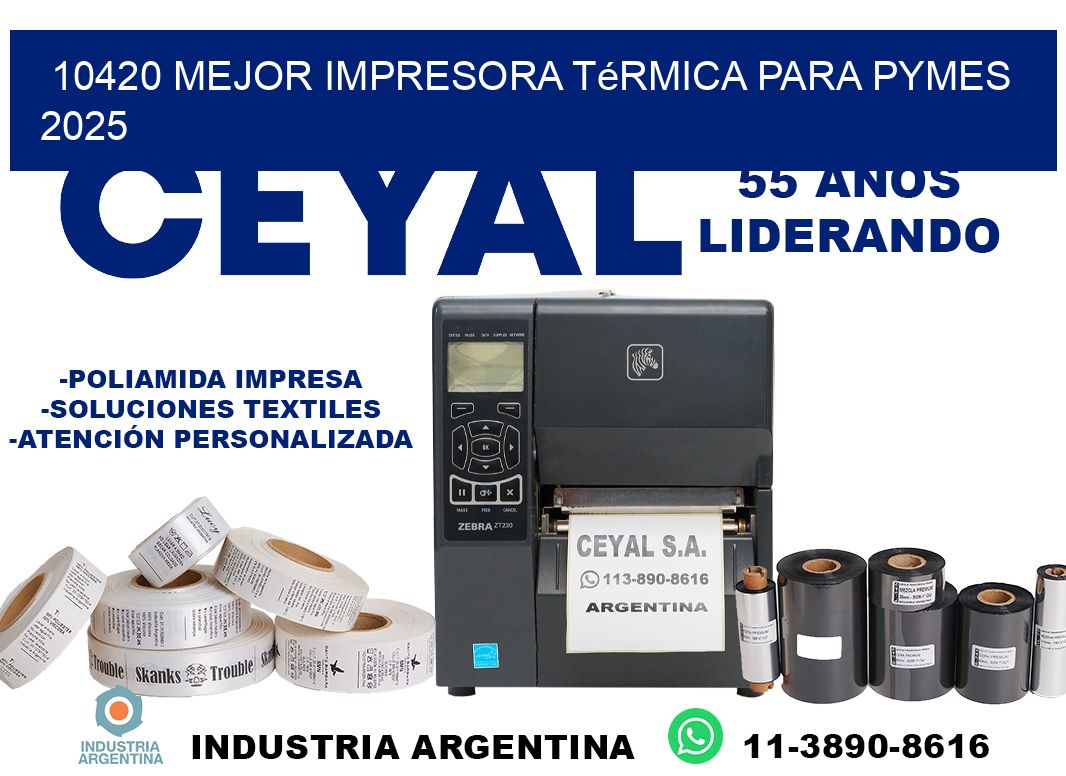 10420 mejor impresora térmica para pymes 2025