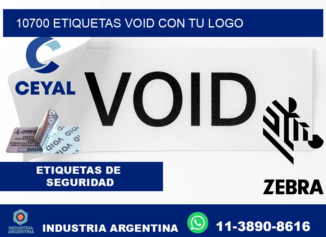 10700 etiquetas void con tu logo