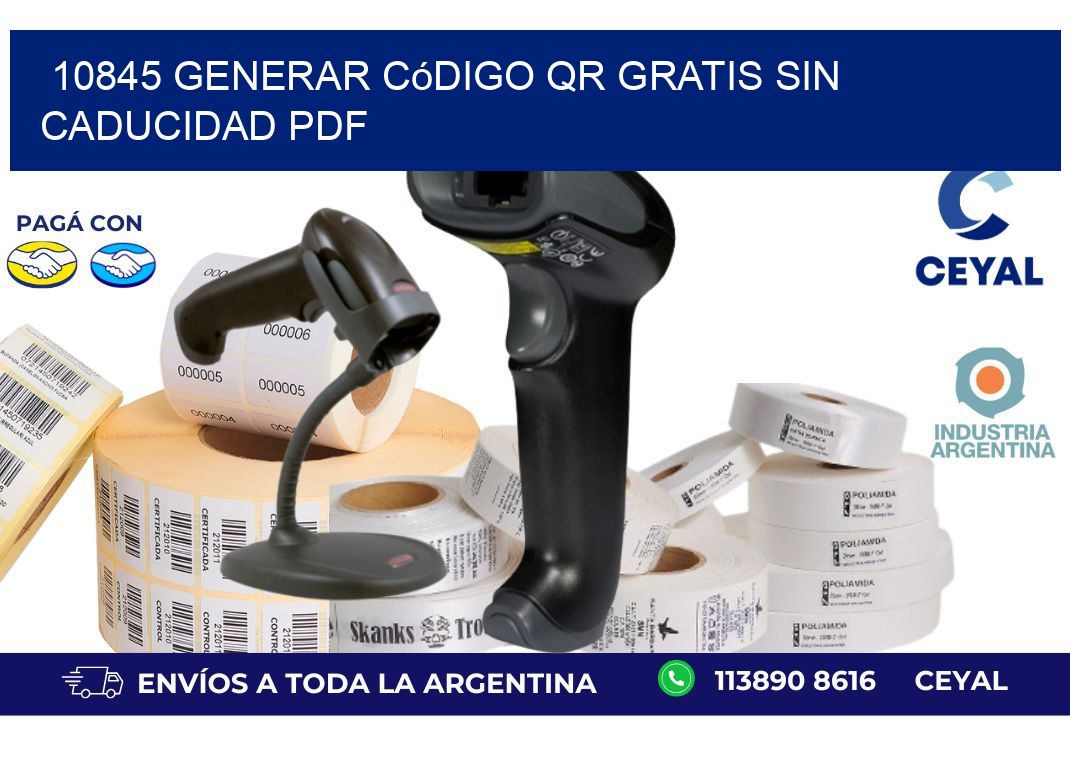 10845 Generar código QR gratis sin caducidad PDF