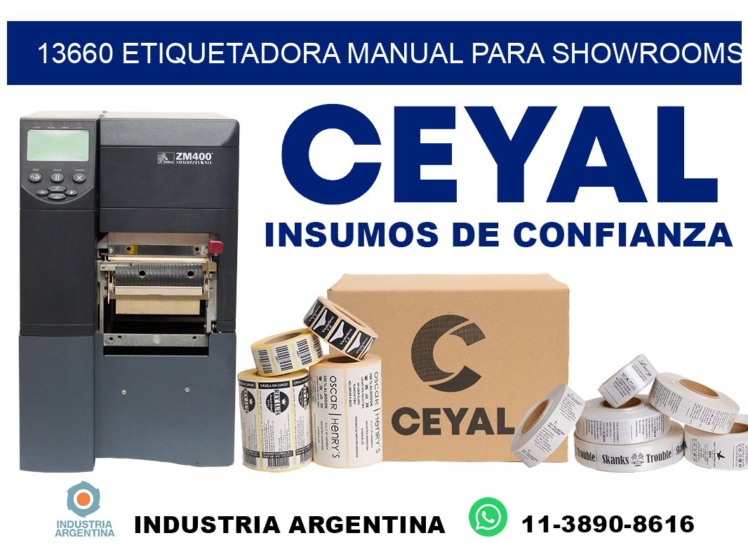 13660 etiquetadora manual para showrooms