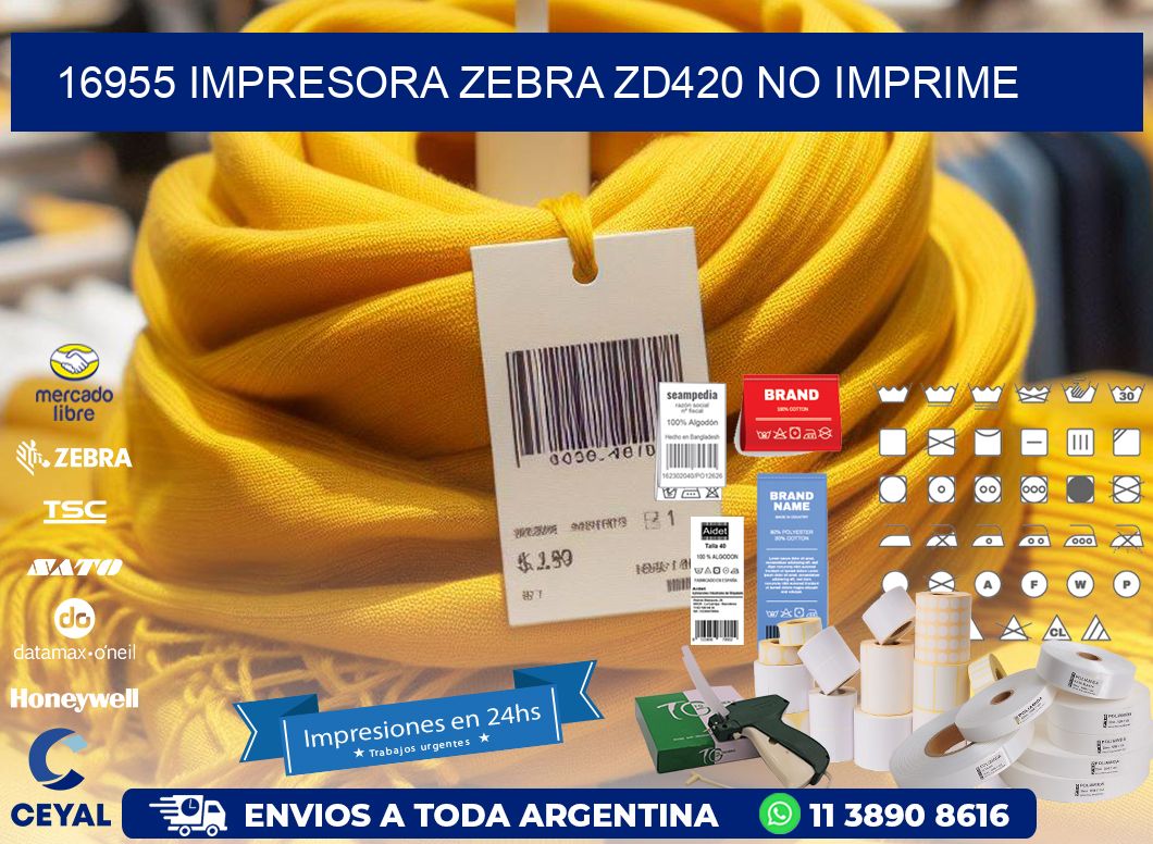 16955 Impresora Zebra ZD420 no imprime