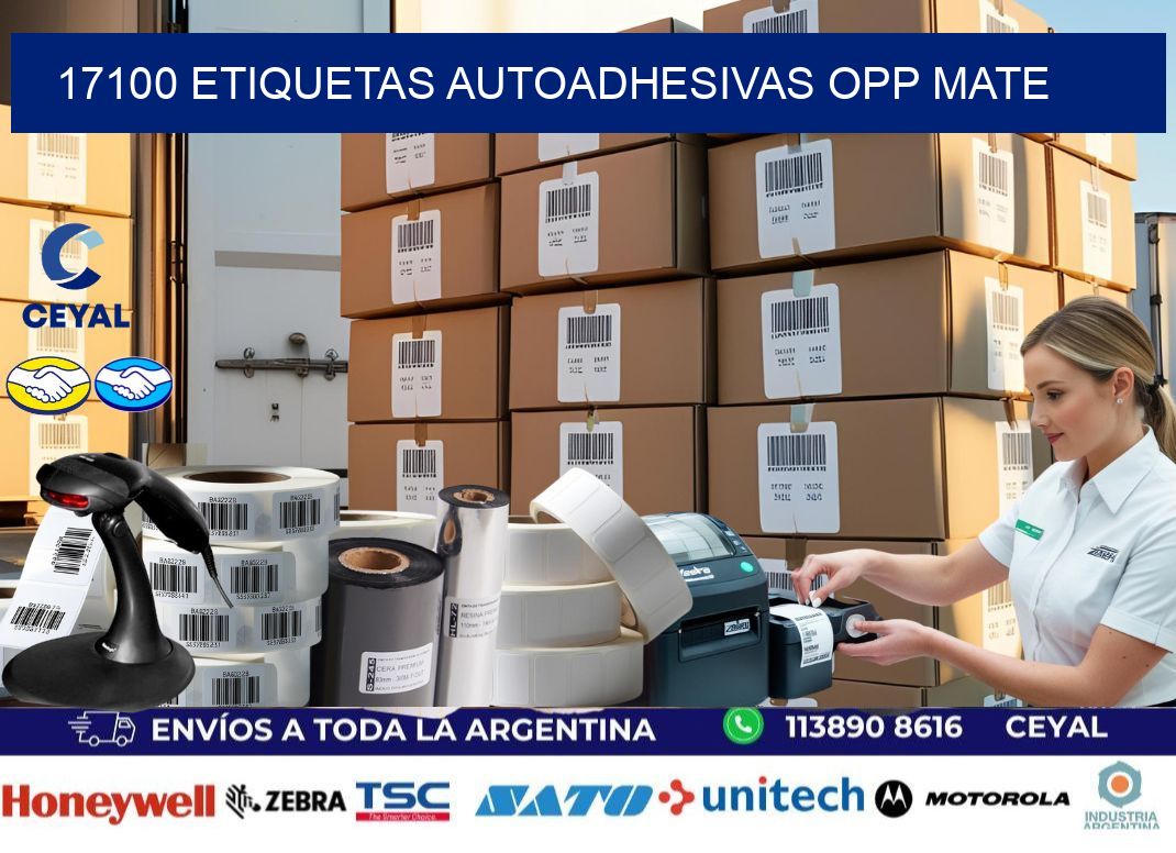 17100 etiquetas autoadhesivas Opp Mate